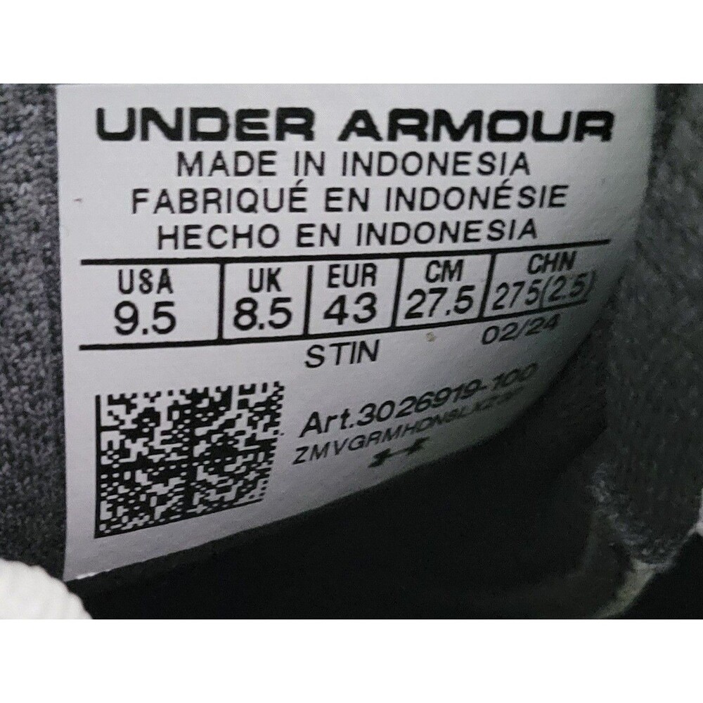 Under Armour HOVR Drive Pro S3 Waterproof Golf Shoes 3026919-100 Mens size 9.5 - Picture 8 of 8